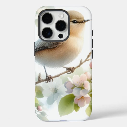 Lente Vogel Kersenbloesem Bloemige Waterverf Case-Mate iPhone Case (Achterkant)