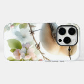 Lente Vogel Kersenbloesem Bloemige Waterverf Case-Mate iPhone Case (Achterkant (horizontaal))