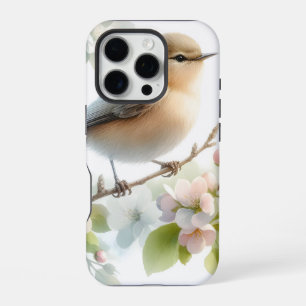 Lente Vogel Kersenbloesem Bloemige Waterverf iPhone 16 Pro Hoesje