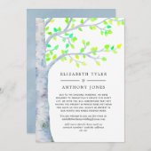 Lente vogelboom Verminderde gastlijst Aankondiging (Voorkant / Achterkant)