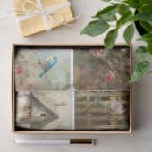 Lente vogelhuizen tissuepapier (Geschenk)