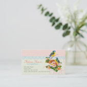  lente-vogelpest en nesten visitekaartje (Staand voorkant)