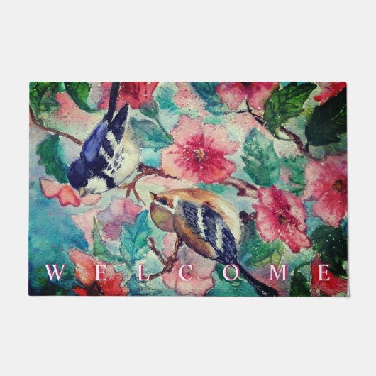 Lente Vogels Deurmat (Voorkant)