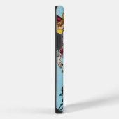 LENTE VOGELS / MODE KOSTUUMONTWERPER MONOGRAM iPhone HOESJE (Rechterkant)