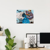 LENTE VOGELS / MODE KOSTUUMONTWERPER POSTER (Thuiskantoor)