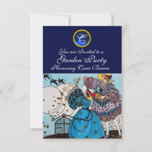 LENTE VOGELS TUINPARTY ,SAPPHIERE EDMONTON MONOGRA KAART