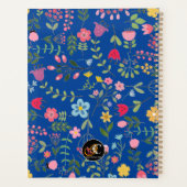 Lente voor Wildbloemen Bloemmotief Helder Blauw Planner (Achterkant)