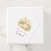 Lente Vos Baby Shower Bedankjes Labels (In situ)