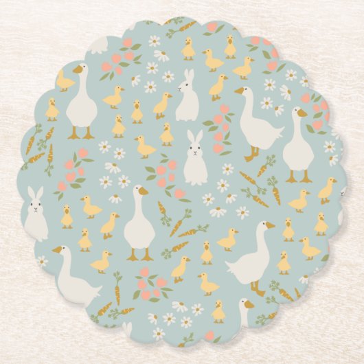 Lente Vrienden Kartonnen Onderzetters (Voorkant)