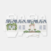 lente | Vrolijk Pasen | Huis Bedankdoosjes (Uitgevouwen)