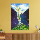 Lente Vrouw Canvas Print (Insitu (Woonkamer))