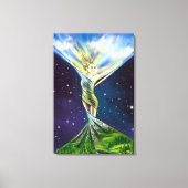 Lente Vrouw Canvas Print (Voorkant)