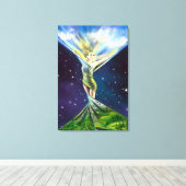 Lente Vrouw Canvas Print (Insitu (Houten vloer))