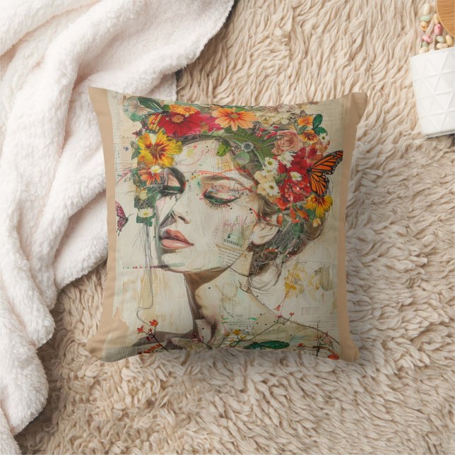 Lente Vrouw Kunstzinnig Kussen (Deken)