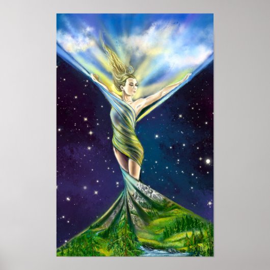 Lente Vrouw Poster (Voorkant)