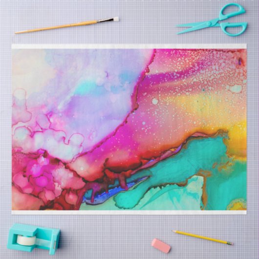 lente water kleur tissuepapier (Craft)