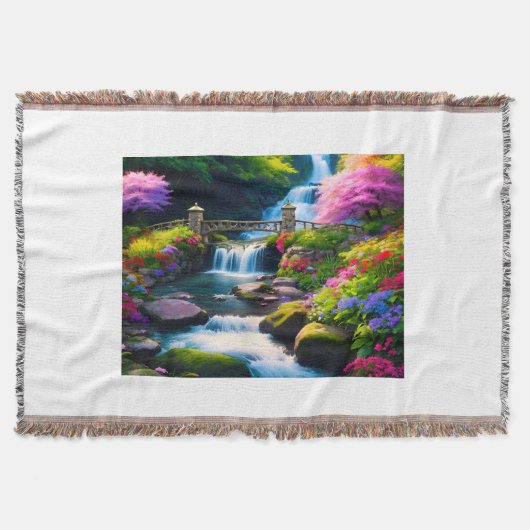 Lente Waterval 1 Deken (Voorkant)