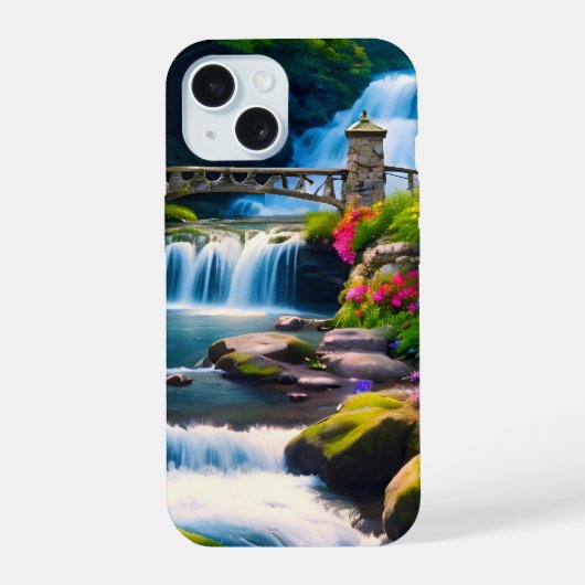 Lente Waterval 1 iPhone 15 Case (Achterkant)