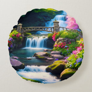Lente Waterval 1 Rond Kussen