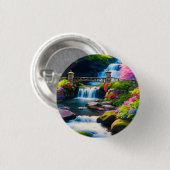 Lente Waterval 1 Ronde Button 3,2 Cm (Voorkant /achterkant)