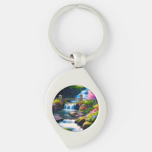 Lente Waterval 1 Sleutelhanger (Voorkant)