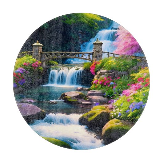 Lente Waterval 1 Snijplank (Voorkant)