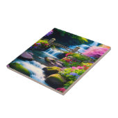 Lente Waterval 1 Tegeltje (Zijkant)