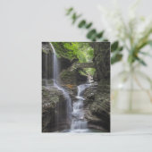 Lente watervallen bij Watkins Glen Briefkaart (Staand voorkant)