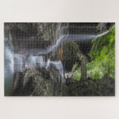 Lente watervallen bij Watkins Glen Legpuzzel (Horizontaal)