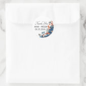Lente waterverf bloem ronde sticker (Tas)