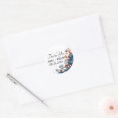 Lente waterverf bloem ronde sticker (Envelop)