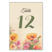 Lente Waterverf Bloemen Kaart (Voorkant)