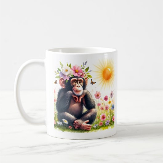 Lente Waterverf Chimpansee - Kind Mok (Links)