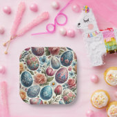 Lente Waterverf Easter Egg Borden Papieren Bordje (Feest)