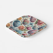 Lente Waterverf Easter Egg Borden Papieren Bordje (Gebogen)