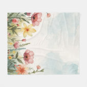 Lente waterverf fleece deken (Voorkant (Horizontaal))