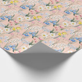 Lente waterverf florals, retro behang. cadeaupapier (Hoek)