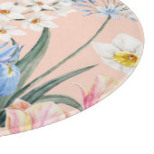 Lente waterverf florals, retro behang. snijplank (Hoek)