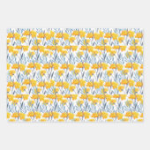 Lente Waterverf Flowers Inpakpapier Vel (Voorkant 3)