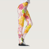 Lente Waterverf Flowers Leggings (Rechts)