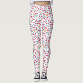 Lente Waterverf Flowers Leggings (Voorkant)