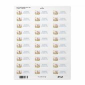 Lente Waterverf Lamb Retouradres Etiket (Full Sheet)