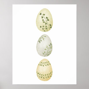 Lente Waterverf, Paasei Wall Art Poster