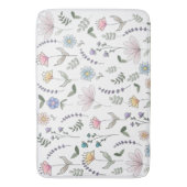 Lente Waterverf Stationaire bloemen Badmat (Voorkant Verticaal)