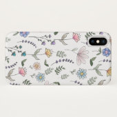 Lente Waterverf Stationaire bloemen Case-Mate iPhone Case (Achterkant (horizontaal))