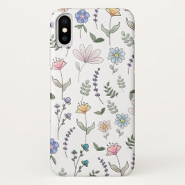 Lente Waterverf Stationaire bloemen Case-Mate iPhone Case