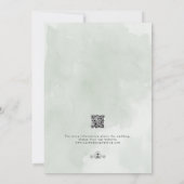 Lente waterverf tulpen bruiloft kaart (Achterkant)