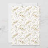 Lente Waterverf van wilde bloemen Kaart (Achterkant)