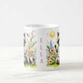 Lente Waterverf wasbeer - Gepersonaliseerd Kind Mo Koffiemok (Center)