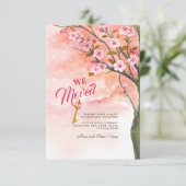 Lente we verhuisde aankondiging (Staand voorkant)